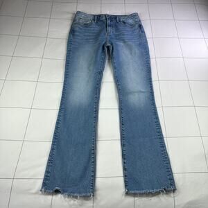 Driftwood Jeans Womens 29x29 Blue Kelly Bootcut Raw Hem